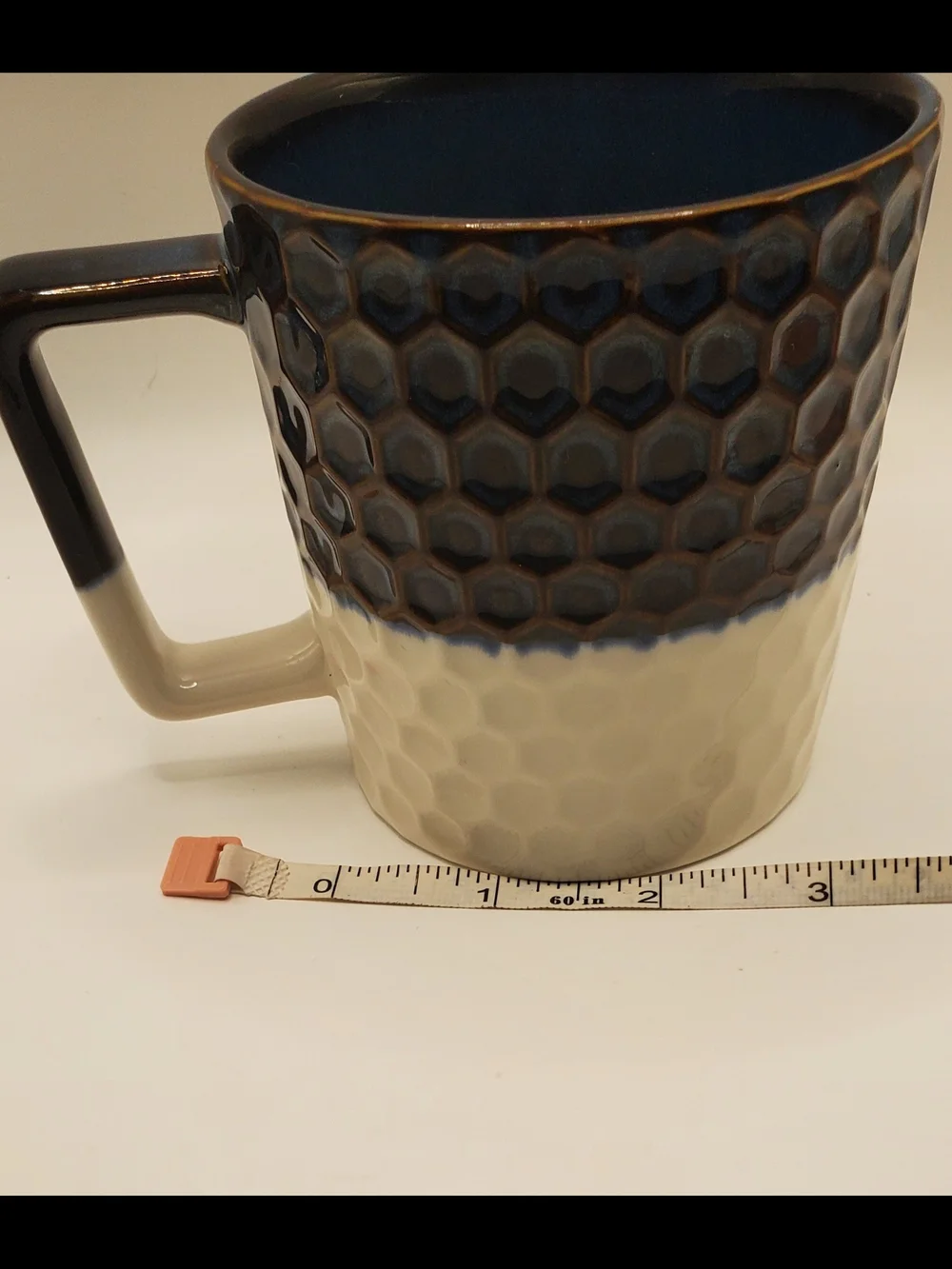 Starbucks Honeycomb⁰ Textured Ceramic Mug in Blue, brown and White.